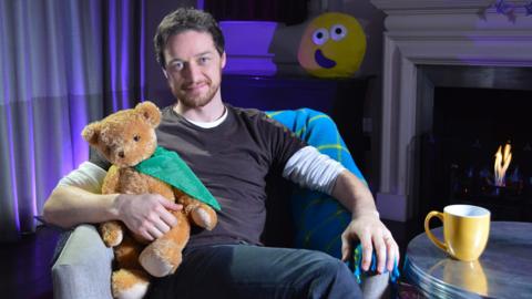 Click to watch James McAvoy read No Matter What for CBeebies Bedtime Stories.