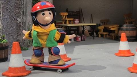 Bill Skateboarding