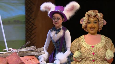 Mummy Pig and the Rabbit.