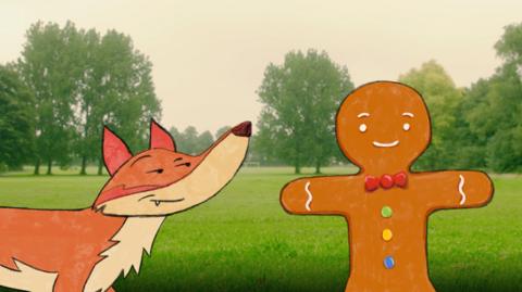 Click to watch the Philharmonic Orchestra perform the Musical Story of  the Gingerbread Man.