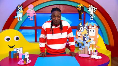 Nigel show you some Bluey Makes on CBeebies website