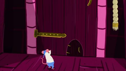 A mouse hears knocking at the door
