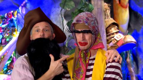 The pirates dressed up