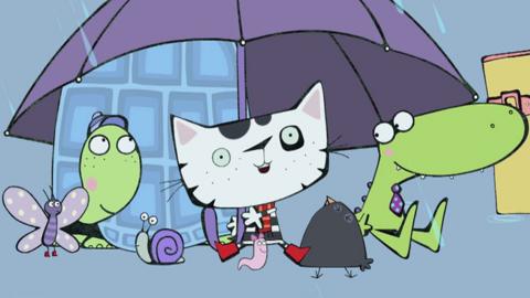 Wussywat The Clumsy Cat and friends