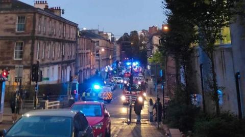 Emergency services at Eldon Street