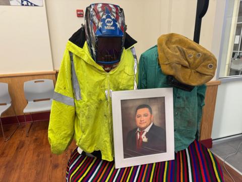 Shrine for Miguel Angel Luna Gonzalez.