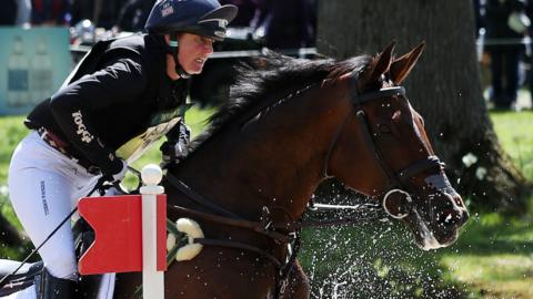 Piggy French on Vanir Kamira during the 2019 Badminton Horse Trials