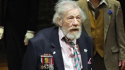 Ian McKellen during press night performance in April