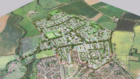 Proposed new urban village near Ripon