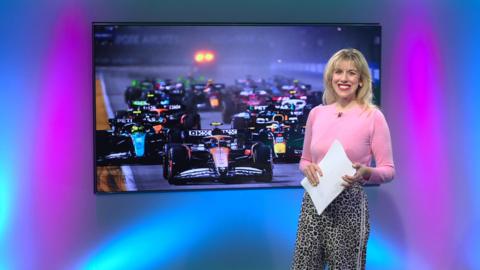 Jenny on the Newsround set
