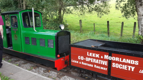 Leek and Rudyard Railway engine