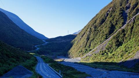 Otira Highway in New Zealand