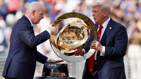 Gianni Infantino and Donald Trump