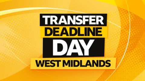 Transfer deadline day West Midlands graphic