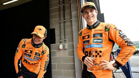 Lando Norris and Oscar Piastri