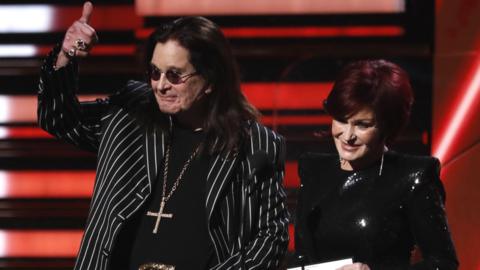 Ozzy and Sharon Osbourne presented at last month's Grammy Awards