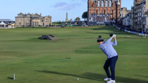 Robert McIntyre on 18th at St Andrews