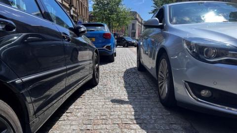 Cars that are double parked