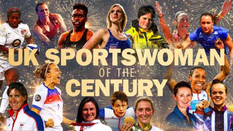 UK Sportswoman of the Century graphic
