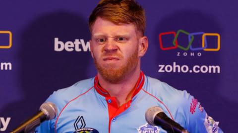 Kyle Verreynne at a Pretoria Capitals press conference