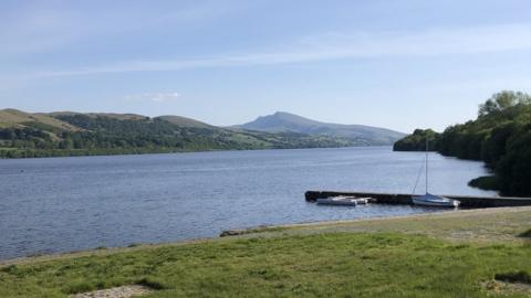 A man died after "getting into difficulties" in Bala Lake