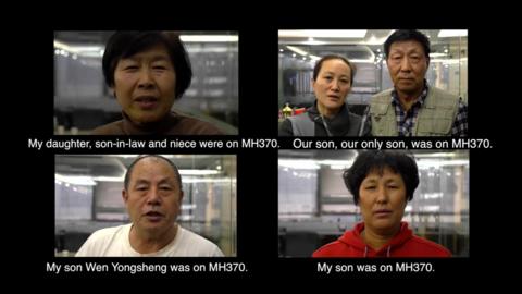 The relatives of some of the MH370 missing