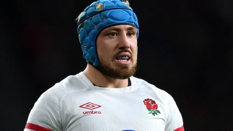 Jack Nowell playing for England