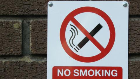 A No Smoking sign
