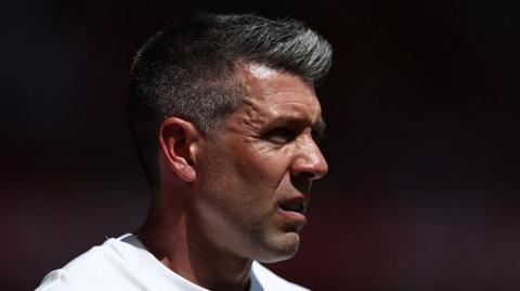 Paulo Pezzolano on the touchline