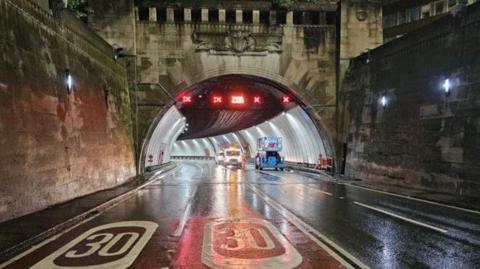 The entrance to Queensway Tunnel