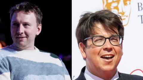 Joe Lycett (left) and Michael McIntyre (right)