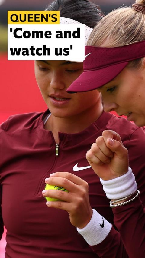 Emma Raducanu and Katie Boulter