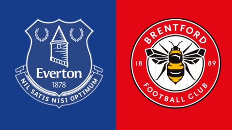 Everton and Brentford club badges