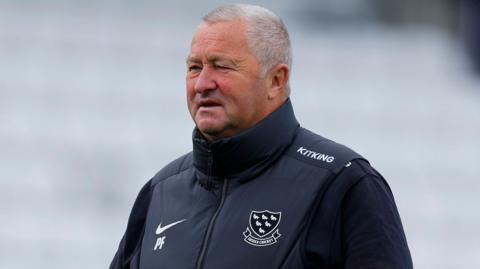 Paul Farbace, wearing a black jacket with the Sussex CCC logo, a Nike tick and his initials PF, before day three of the County Championship game against Somerset at the County Ground on 17 May.