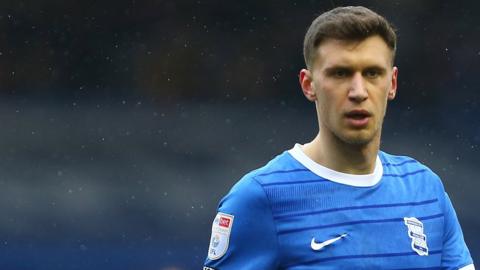 Krystian Bielik in action for Birmingham City