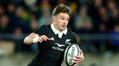Beauden Barrett in All Blacks training
