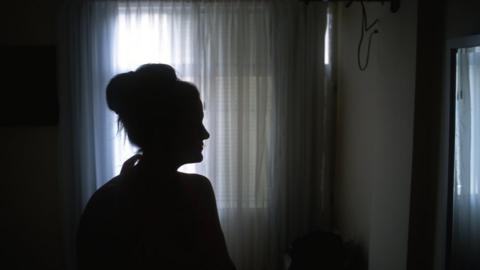 Stock image of a woman's silhouette