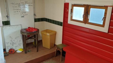 Pulrose Football Club changing rooms interior