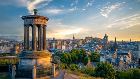 A view over Edinburgh