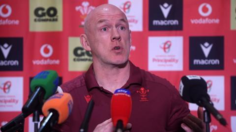 Steve Tandy at a press conference