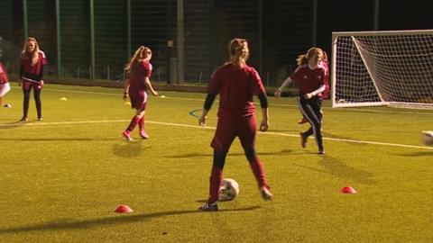 Rhyl Ladies players