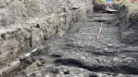 Excavation of waggonway