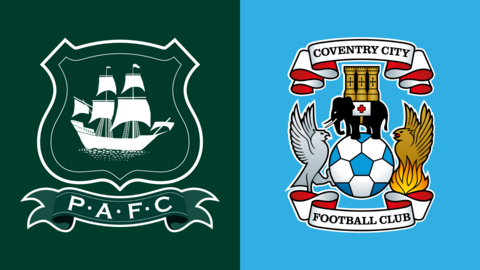 Plymouth Argyle and Coventry City club badges