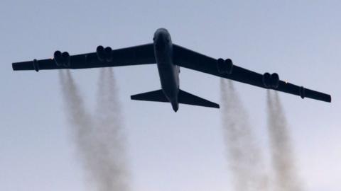 US B-52 bomber, file pic