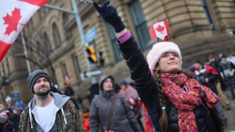 Protesters in Ottawa