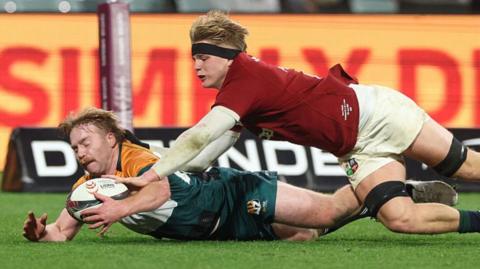 Henry Pollock scores 