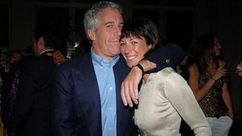 Jeffrey Epstein pictured with Ghislaine Maxwell in 2005