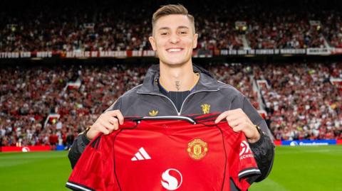 Manchester United striker Benjamin Sesko