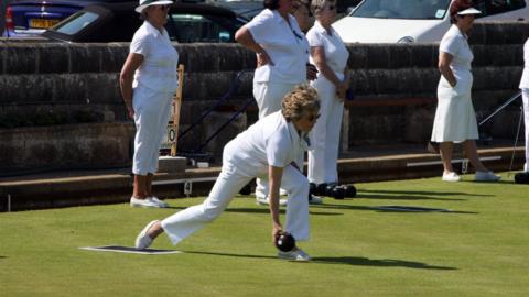 Stock photo of bowls club