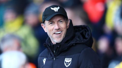 Oxford boss Gary Rowett smiling